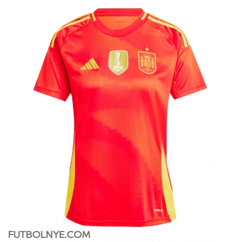 Camiseta España Primera Equipación para mujer Eurocopa 2024 manga corta